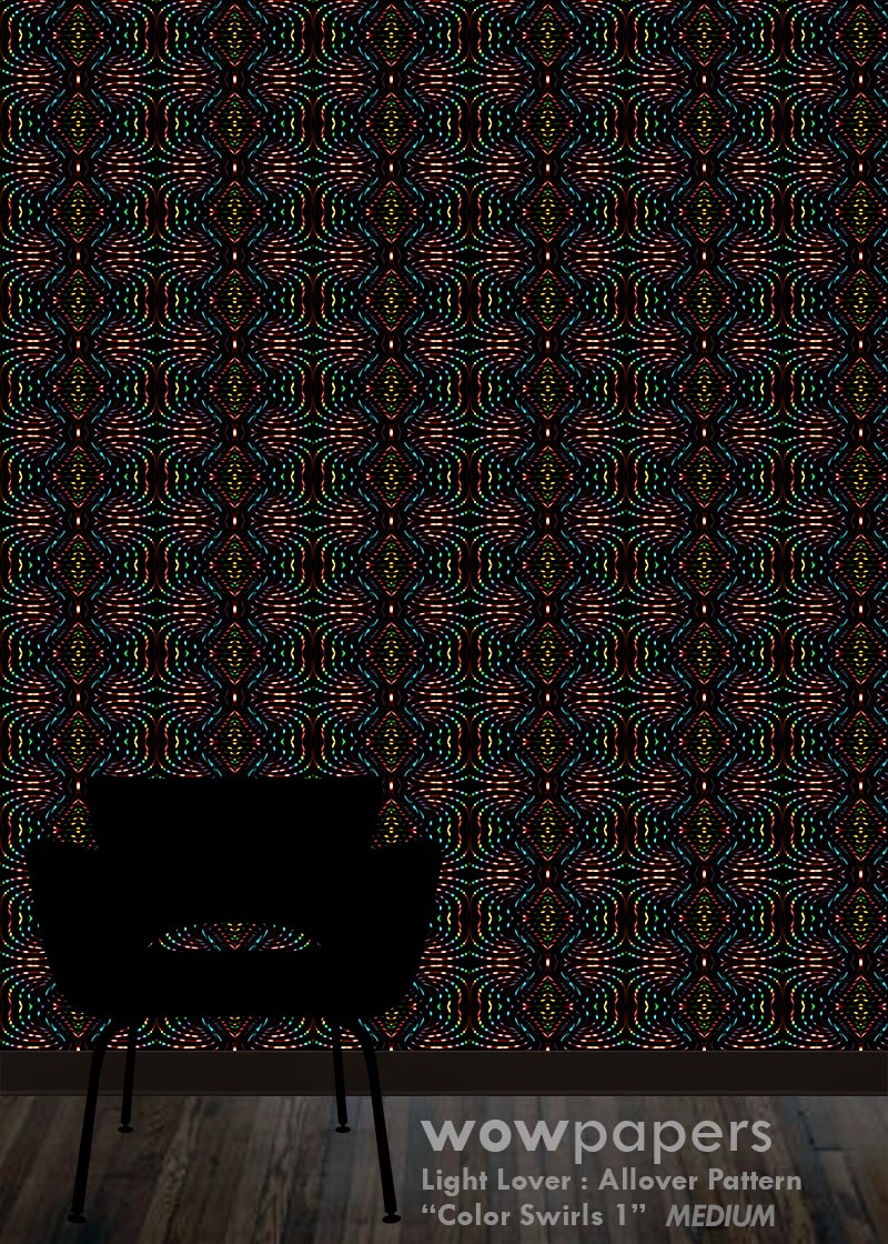 Color Swirls 1 Modern Wallpaper