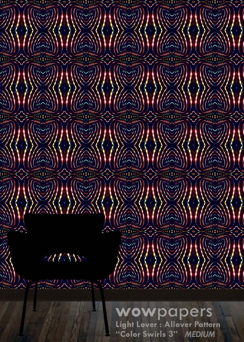Color Swirls 3 Modern Wallpaper