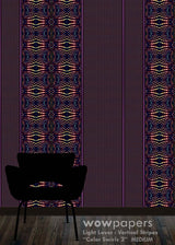 Color Swirls 2 Striped Wallpaper