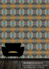 Gold Malachite Modern Wallpaper