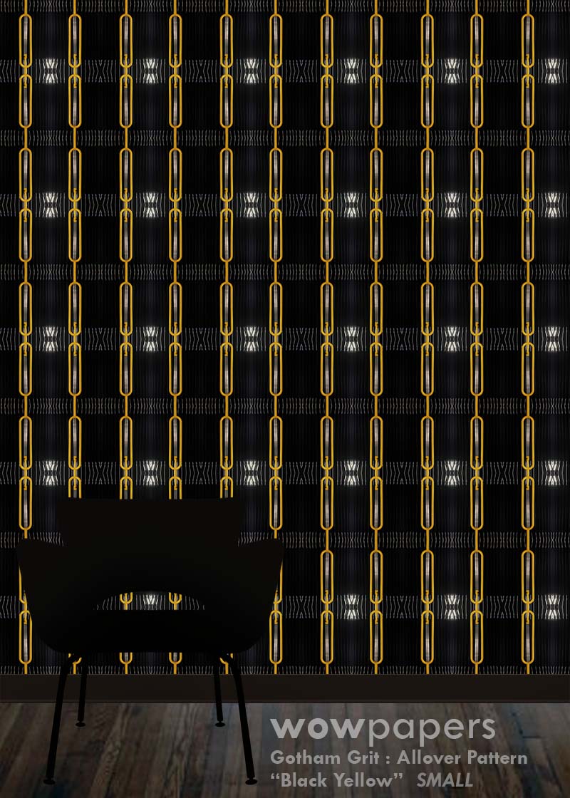 Black Yellow Modern Wallpaper