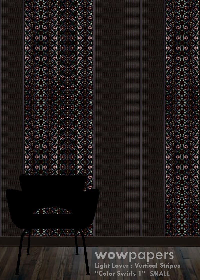 Color Swirls 1 Striped Wallpaper