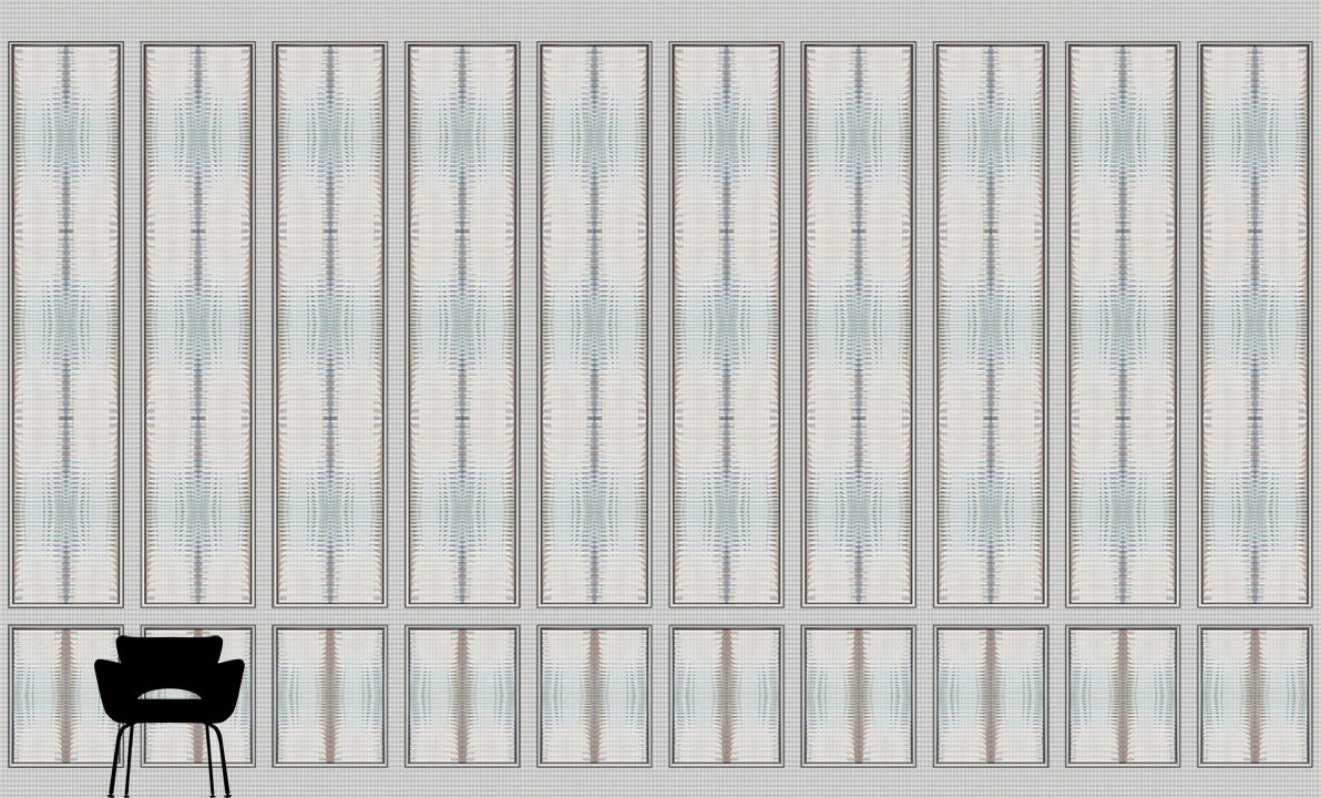 Lines On Lines | White Sky Modern Wallcovering Mural