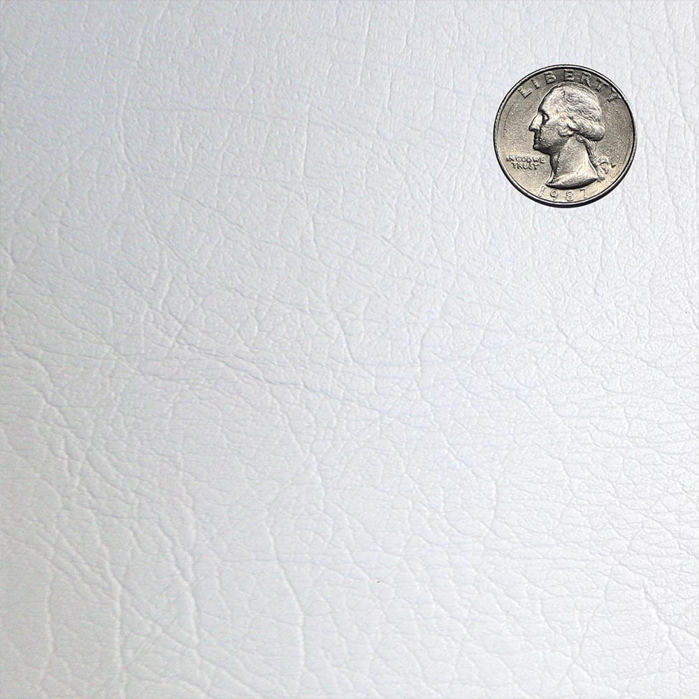 Silver quarter coin on a textured white background