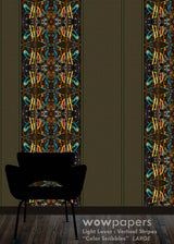 Color Scribbles Striped Wallpaper