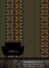 Color Scribbles Striped Wallpaper