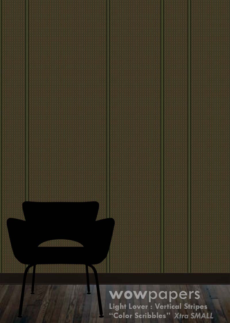 Color Scribbles Striped Wallpaper