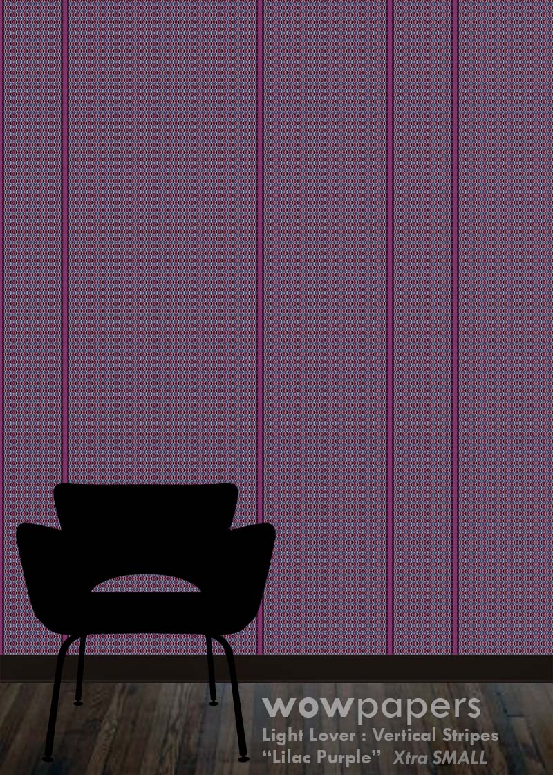 Lilac Purple Striped Wallpaper